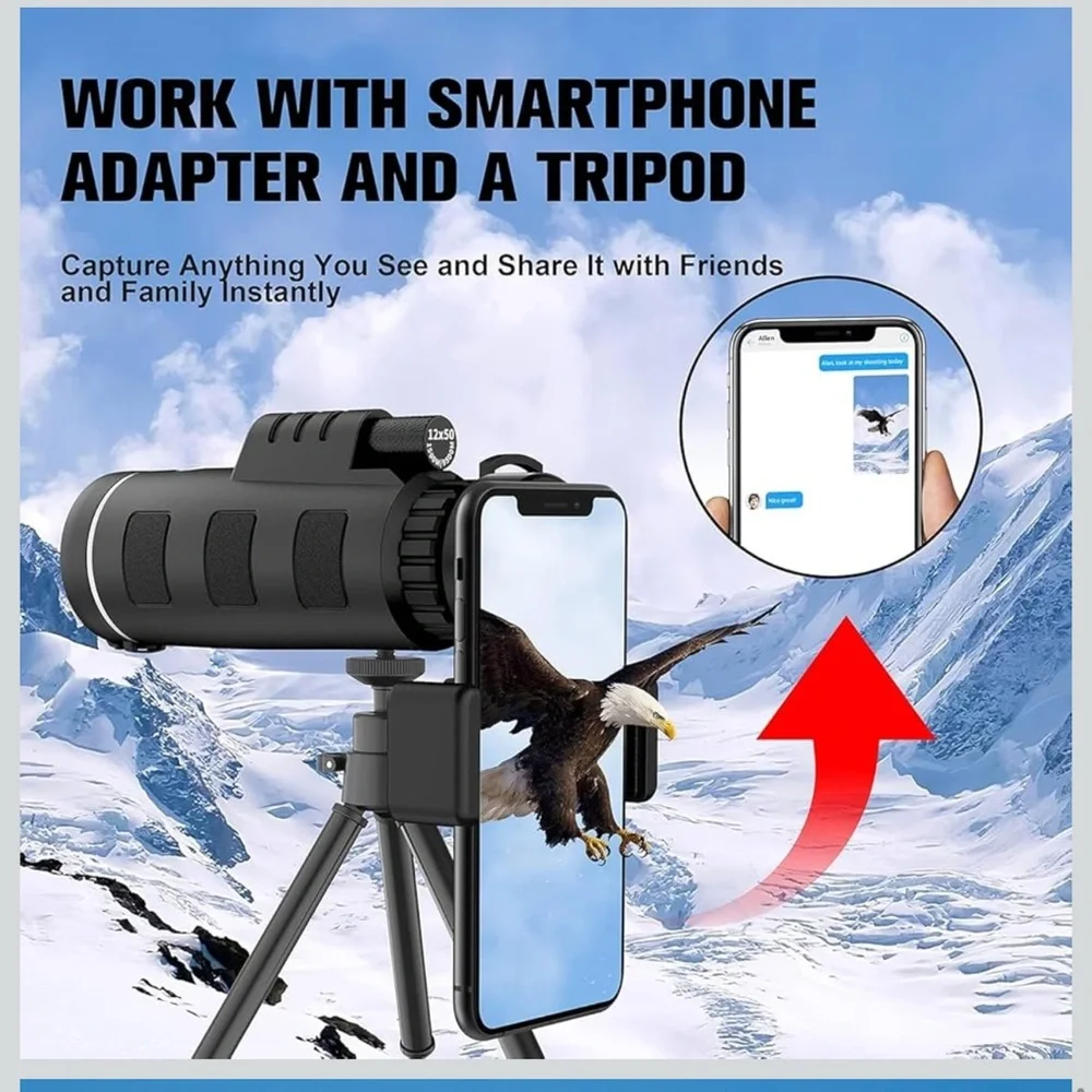 High-Performance Black Monocular Telescope